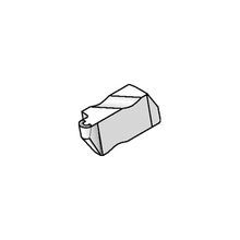 Kennametal® Top Notch™ 1792632 Chip Control Grooving Insert, NR Insert, 3 Insert, Right Hand Cutting Direction, 0.094 in Cutting Width, Manufacturer's Grade: KC5010, PVD-AlTiN Coated, Material Grade: C3/C4