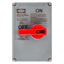 Wiring Device-Kellems Circuit-Lock® HBLDS3RC Non-Metallic Standard Sized Unfused Replacement Cover, For Use With: HBLDS3 Series 30 A Disconnect Switch, Composite