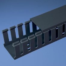 Panduit® Panduct® G2X3BL6 Type G Slotted Wall Wiring Duct, 0.31 in Slot, Wide Finger Slot, 2 in W x 3 in D, PVC