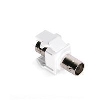QuickPort® 41084-BWF Feed-Thru BNC Connector, White