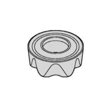 Kennametal® 2606186 KSRM™ RCGT_HF 6-Cutting Edge Milling Insert, RCGT Insert, 64 Insert, Solid Carbide, Manufacturer's Grade: KC725M, Round Shape, Material Grade: C6/C7