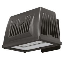 Atlas® WPM64LED Medium Alpha Wall Professional Grade Pak Pro Wall Light, 120/208/240/277 VAC, LED Lamp, Bronze Housing