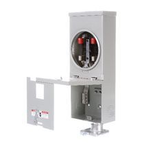 Siemens MM0202ML1100S 2-Circuit 2-Space 3-Wire Low Voltage Main Lug Meter Main Combination, 120/240 VAC, 100 A, 1 Phase