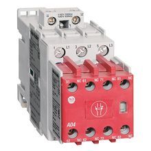 Rockwell Automation 100S-C09EJ14BC Safety Contactor, 24 VDC Coil, 9 A Maximum Load Current, 1NO-4NC Contact Configuration, 3 Pole