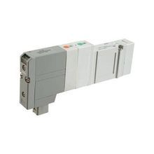 SMC® SV1A00-5FU SV1000 3-Port Double Solenoid Valve With Light/Surge Voltage Suppressor, -100 kPa to 0.7 MPa Pressure, 3 Ways, 4 Positions