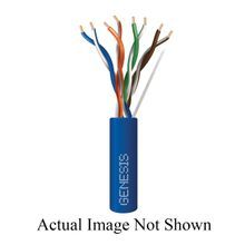 Gensis® 50781109 Type CMR/FT4 Cat 5e UTP Sunlight-Resistant Riser Rated Networking/Ethernet Cable, 300 V, (8) 24 AWG Solid Bare Copper Conductor, 1000 ft L