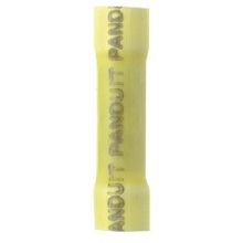 Panduit® Pan-Term® BSV10X-Q Insulated Butt Splice, 12 to 10 AWG Conductor, 1.17 in L, Brazed Seam Barrel, Copper, Yellow