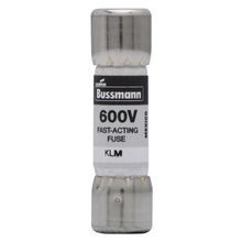 Bussmann KLM-5 Supplemental Fast Acting Fuse, 5 A, 600 VAC/VDC, 100 kA, 50 kA Interrupt, Class: CC/Midget, Cylindrical Body