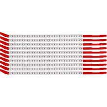 Brady® SCN10-8 Clip Sleeve™ Pre-Printed Wire Marking Sleeve, 0.11 to 0.134 in Wire, Nylon, 8 Legend