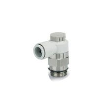 SMC® AS2301F-U02-07A Universal Meter-Out Speed Controller Valve With Uni One-Touch Fitting, 1/4 in Port, 1 MPa Pressure, Brass/PBT Body