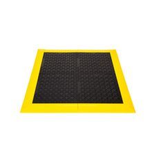 Safe-Flex A1BZ1 Tile, 36 in L x 36 in W x 1 in THK, PVC, Diamond Surface Pattern