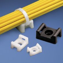 Panduit® TM3S25-C Cable Tie Mount, 2-Way, Threaded Mount, 0.3 in W Max, Nylon, Natural
