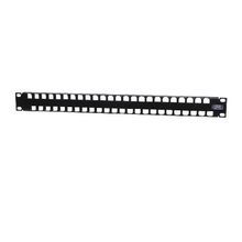 PREMISE WIRING iSTATION™ UDX48E1U Flat Super High Density Unloaded Multi-Media Panel, 48 Ports, Category: Cat 5e/6/6a, Steel