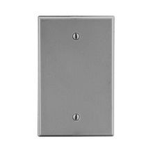 Wiring Device-Kellems P13GY Standard Wallplate, 1 Gang, Polycarbonate, Gray