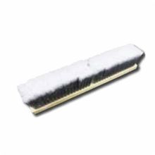 Zephyr® 39024 Push Broom, 24 in OAL, 3 in Trim Length, Gray Bristle, PVC Bristle