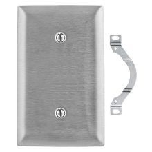 PREMISE WIRING SS14 Standard Blank Wallplate, 1 Gang, 4.5 in H x 2.87 in W, 302/304 Stainless Steel, Metallic
