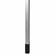 Hubbell® HBLPPO12A Three Service Pole Blank Service Pole, #12 AWG Stranded Copper, 4 Knockouts Outlets, 3.71 m L x 2.13 in W, Aluminum