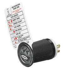 Wiring Device-Kellems HBL5200 Plug-In Receptacle Polarity Checker, 125 VAC, NEMA 5-15P Enclosure