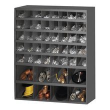 DURHAM MFG® 399-95 Deep Sloped Shelf Bin, 42 in H x 33-3/4 in W x 12 in D, 48 Bins