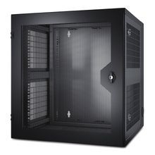 APC® NetShelter™ AR100HD WX Threaded Hole Vertical Mount Vented Front Door Rack Cabinet, 663 mm L x 584 mm W x 631 mm D, Steel