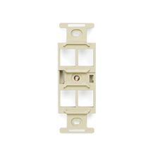 QuickPort® 41087-QIP Type 106 Duplex Insert, For Use With Decora® and Duplex Wallplate, Plastic, Ivory