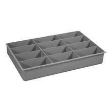 DURHAM MFG® 124-95-12-IND Large, 12 Compartment Insert, Gray