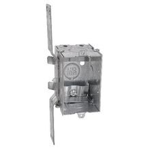 Steel City® LXWV-25 Gangable Switch Box, Steel, 12.5 cu-in Capacity, 1 Gang, 1 Outlet, 5 Knockouts