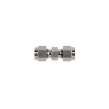 bi® N2403 Double Ferrule Tube Fitting Straight Union, 1/4 in, Tube, 316 Stainless Steel