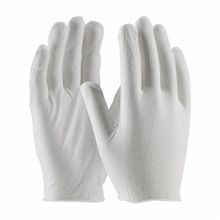 PIP® CleanTeam® 97-500 Premium Grade Inspection Gloves, Universal, Cotton, White, Seamless Style, Paired Hand, 8.9 in L