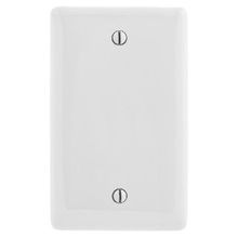 PREMISE WIRING NP13W Standard Blank Wallplate, 1 Gang, 4.63 in H x 2.88 in W, Nylon, White
