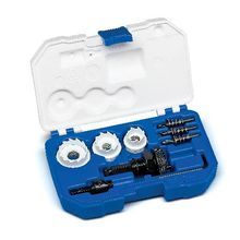 Lenox® 30877300CHC Electrician Hole Cutter Kit, 12 Piece, Carbide