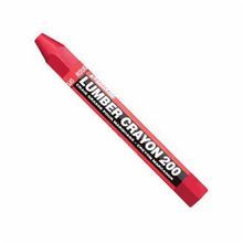Markal® 080352 200 Economical Wax Based Lumber Crayon, 1/2 in Tip, Hex Tip, Red