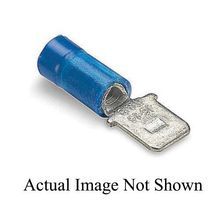Sta-Kon® 14RB-250T 250 Insulated Male Tab, 16 to 14 AWG Conductor, 0.25 in W x 0.032 in THK Tab, Brass, Blue