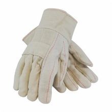 PIP® 94-924I Men's Economy Grade Hot Mill Gloves, Natural, Cotton Lining, Open Bandtop Cuff, 10.3 in L, Resists: Heat
