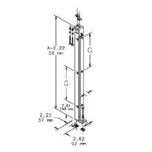 Hoffman A90FSCPS A80 Center Panel Support, For Use With 90 in NEMA 12 2-Door Free-Standing Enclosure, Steel, White