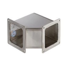 nVent HOFFMAN F66WE90SS F22 Wireway Elbow, 90 deg Bend, 304 Stainless Steel