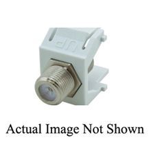 comCables™ CN-F3GHZ-FKY-IV Female to Female Connector Module, For Use With: Keystone Modular Patch Panels, Faceplates and Surface Mount Boxes, Plastic, Ivory