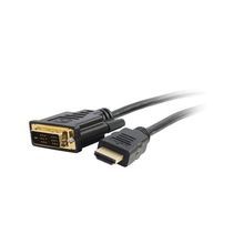 Quiktron® C2G® 42516 DVI Cable, 2 m L, HDMI Male to DVI-D™ Single Link Male Connector, 30 AWG Tinned Copper Conductor, PVC Jacket