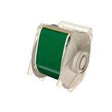 Brady® GlobalMark® 113124 Thermal Transfer Vinyl Label, 2-1/4 in W, Green Legend/Background, Vinyl