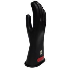 ArcGuard® GC0B10 Voltage Gloves, SZ 10, Rubber, Black, ASTM Class: Class 0, 1000 VAC, 1500 VDC Max Use Voltage