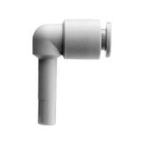 SMC® KQ2L08-99A One Touch Elbow, Elbow, 8 x 8 mm, Plug-In End Style, Brass/Polybutylene Terephthalate/Polypropylene