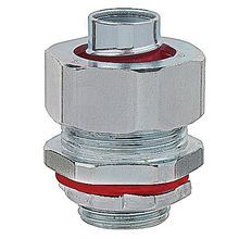 ABB LT200T-SC Insulated Straight Liquidtight Conduit Connector, 2 in Trade, Steel, Zinc Plated