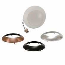 Sylvania LEDLD900930FL120RP Dimmable Ultra Disk Light, 120 VAC, 100 W Fixture, LED Lamps, Warm White Housing