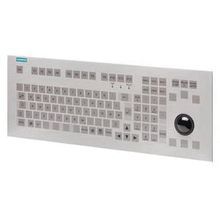 Siemens 6GF67103BG Removable Keyboard With Track Ball, For Use With IPC and HMI Devices with the Corresponding Interfaces, 35 mA Input Current, Front Mount, 0 to 40 deg C Ambient, Plastic/Sheet Steel, Black/Light Gray