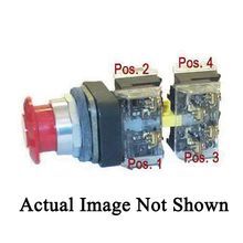 Allen-Bradley 800T-FXJ6A1 Non-Illuminated Push-Pull Switch, 30 mm, 1NCLB-1NO Contact Configuration, Standard Contact, Jumbo Mushroom Head/Twist-to-Release Operator, Red