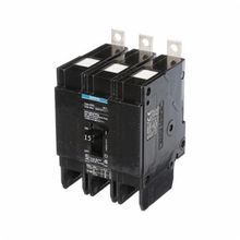 Siemens SpeedFax™ BQD315 Molded Case Circuit Breaker, 277/480 VAC, 15 A, 14 kA Interrupt, 3 Poles, Thermal Magnetic Trip