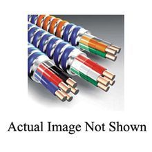 AFC Cable Systems ColorSpec® High Strength Lightweight Traditional Metal Clad Cable With Ground and Neutral, 600 VAC, (3) 12 AWG Stranded Copper Conductor, 250 ft L