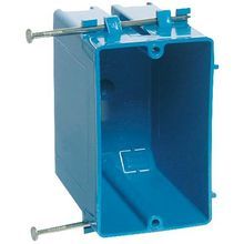 Carlon® B120A-UPC New Work Outlet Box, PVC, 20 cu-in Capacity, 1 Gang, 3-7/8 in L x 2-1/4 in W x 3-1/4 in D Dimensions