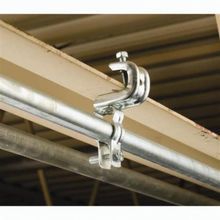 ERICO® BC200 Beam Clamp, 1/4 in Rod, 1/2 in THK, 123 lb Load, Steel, Electrogalvanized