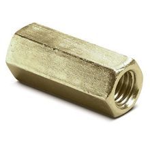 Kindorf® H-195-1/4 Rod Coupling, 1/4-20 Thread, Tapered Thread, 1-1/4 in Coupling Length, Steel, Galv-Krom®